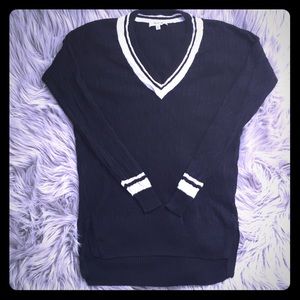 Madewell Navy Linen Sweater Size XS
